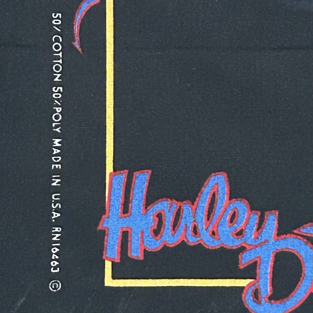 Vintage Harley Davidson EAGLE Bandana Headband‎ Handkerchief USA Biker 70s 80s